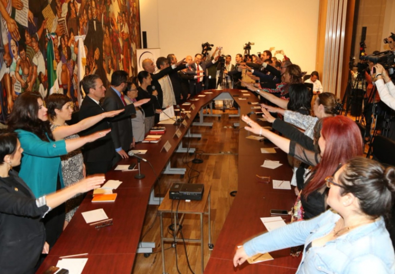 TOMA CLAUDIA SHEINBAUM PROTESTA A NUEVOS CONSEJEROS CIUDADANOS DEL CONSEJO CIUDADANO